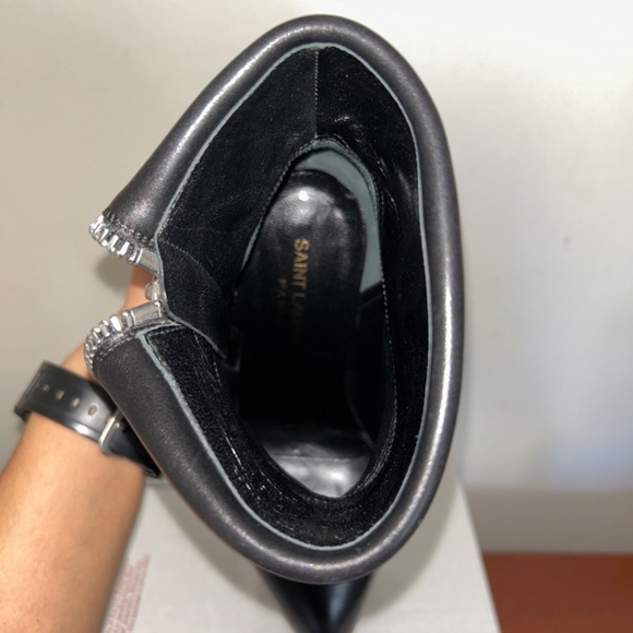 Saint Laurent | JANIS 80mm | Seta Calf Nero | 38 - Picture 7 of 13